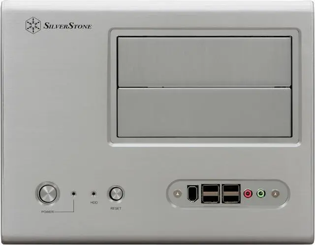 Alt view image 2 of 13 - SilverStone Sugo SG01-SF Silver Aluminum / Steel MicroATX Desktop SFF Chassis Computer Case