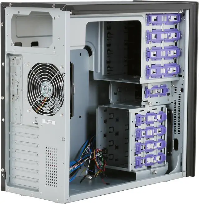 Alt view image 6 of 11 - SilverStone Temjin Series TJ04B-W Black Aluminum / Steel ATX Mid Tower Computer Case