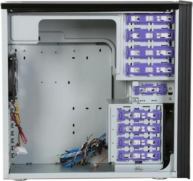 Alt view image 7 of 11 - SilverStone Temjin Series TJ04B-W Black Aluminum / Steel ATX Mid Tower Computer Case