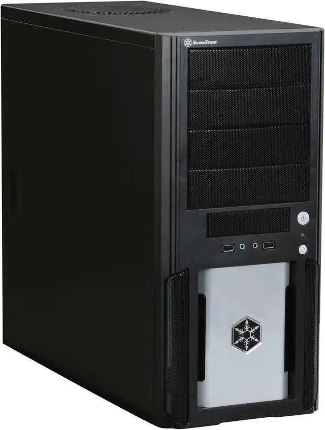 Main image of SilverStone Precision Series PS02B Black Aluminum / Steel ATX Mid Tower Computer Case