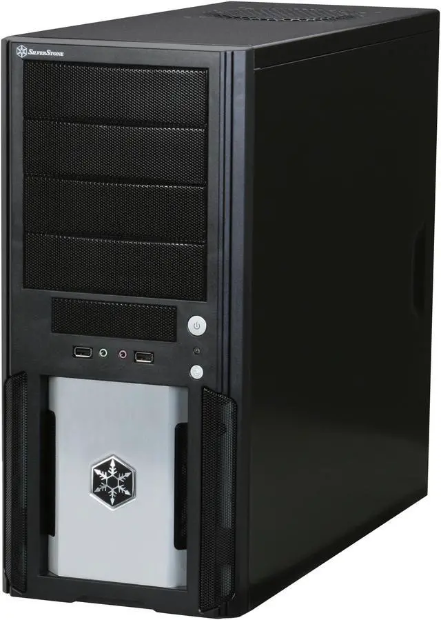 Alt view image 3 of 11 - SilverStone Precision Series PS02B Black Aluminum / Steel ATX Mid Tower Computer Case