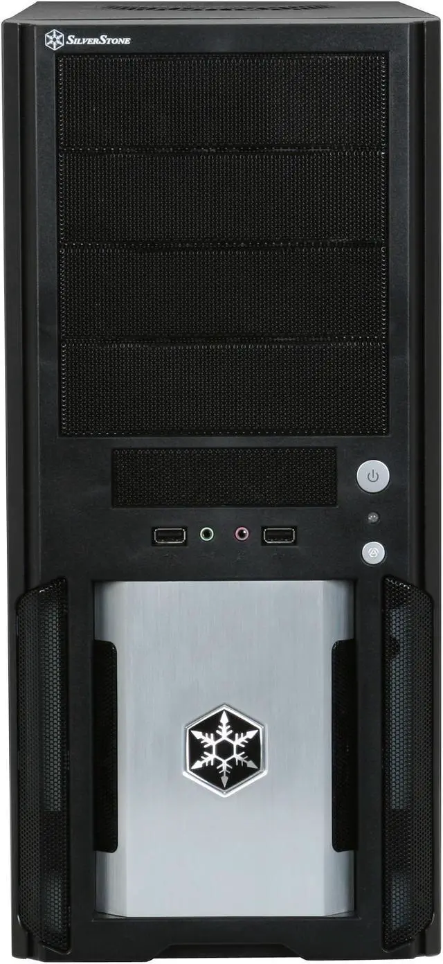 Alt view image 2 of 11 - SilverStone Precision Series PS02B Black Aluminum / Steel ATX Mid Tower Computer Case