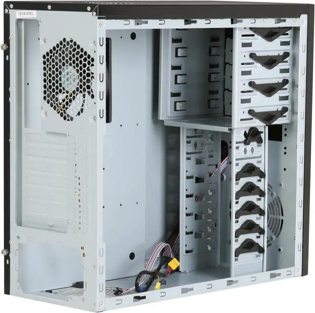 Alt view image 6 of 11 - SilverStone Precision Series PS02B Black Aluminum / Steel ATX Mid Tower Computer Case