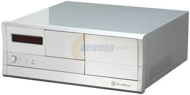 Main image of SILVERSTONE Silver Aluminum front panel, 1.0mm SECC body Lascala Series LC03S-V ATX Media Center / HTPC Case