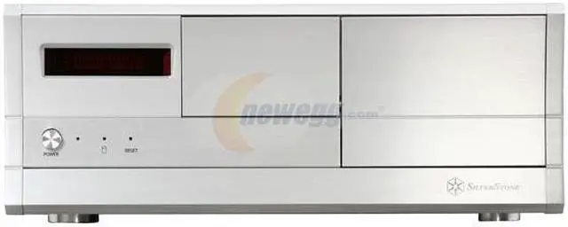 Alt view image 2 of 13 - SILVERSTONE Silver Aluminum front panel, 1.0mm SECC body Lascala Series LC03S-V ATX Media Center / HTPC Case