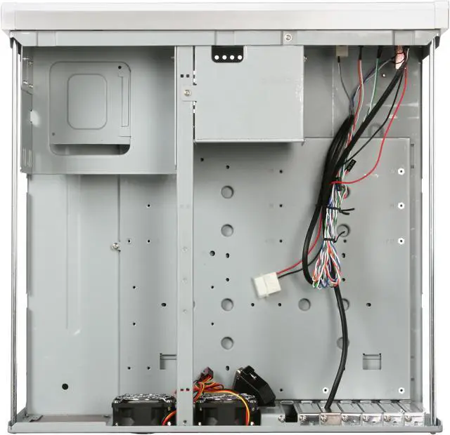 Alt view image 9 of 13 - SILVERSTONE Silver Aluminum front panel, 1.0mm SECC body Lascala Series LC03S-V ATX Media Center / HTPC Case