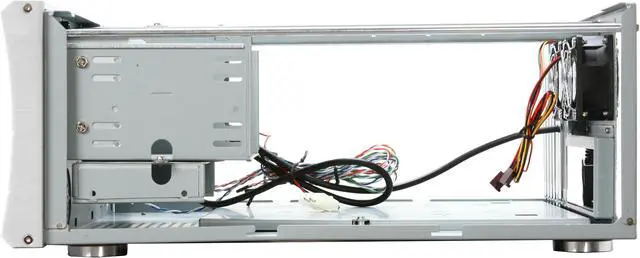 Alt view image 10 of 13 - SILVERSTONE Silver Aluminum front panel, 1.0mm SECC body Lascala Series LC03S-V ATX Media Center / HTPC Case