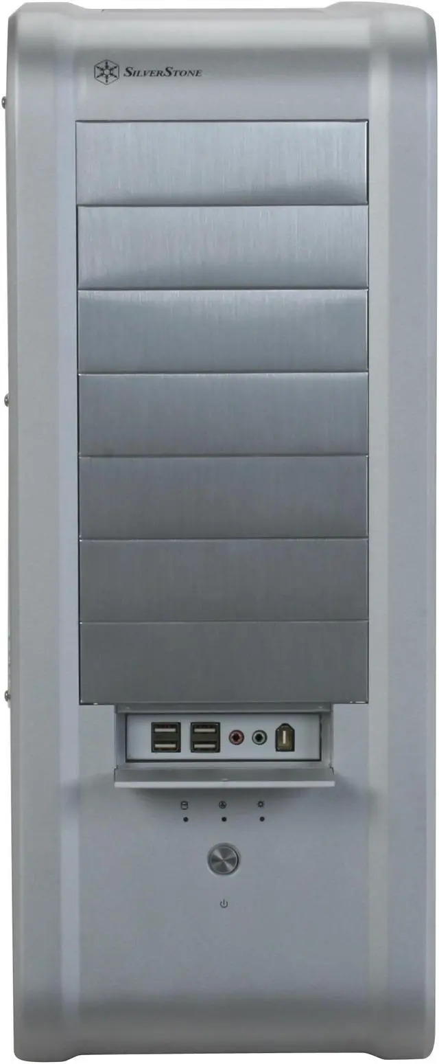 Alt view image 3 of 11 - SilverStone Temjin Series TJ07S-W Silver Aluminum ATX Full Tower Computer Case