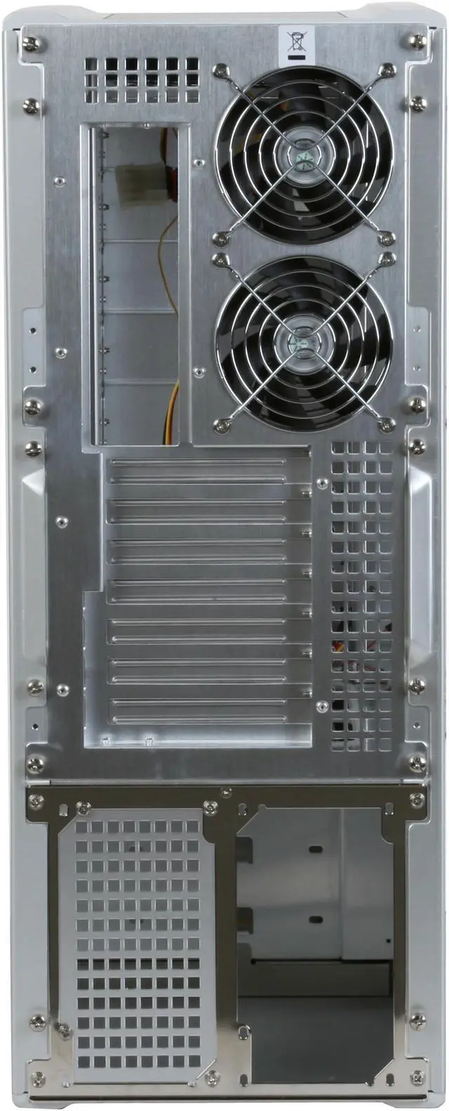 Alt view image 10 of 11 - SilverStone Temjin Series TJ07S-W Silver Aluminum ATX Full Tower Computer Case