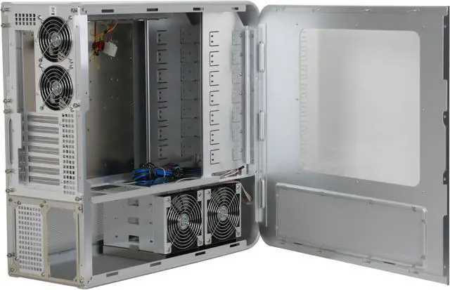 Alt view image 5 of 11 - SilverStone Temjin Series TJ07S-W Silver Aluminum ATX Full Tower Computer Case