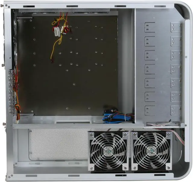 Alt view image 7 of 11 - SilverStone Temjin Series TJ07S-W Silver Aluminum ATX Full Tower Computer Case