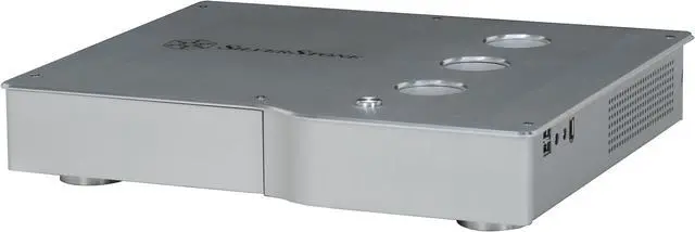 Alt view image 2 of 11 - SILVERSTONE Silver Aluminum / Steel C09S Mini-ITX Media Center / HTPC Case