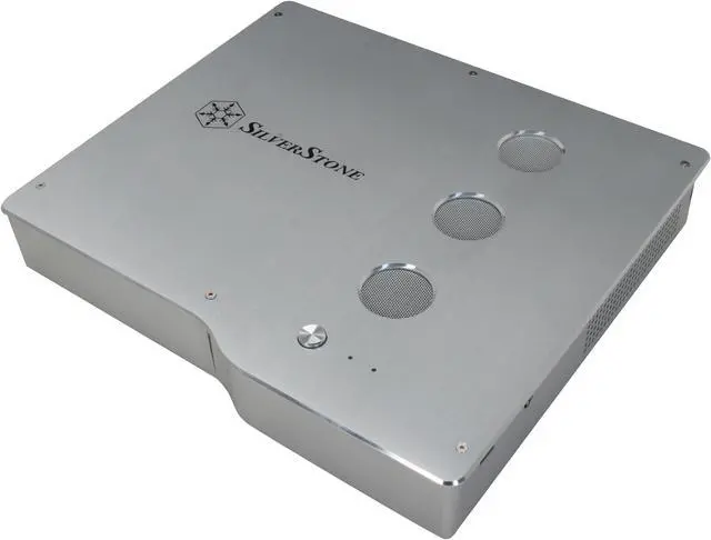 Alt view image 7 of 11 - SILVERSTONE Silver Aluminum / Steel C09S Mini-ITX Media Center / HTPC Case
