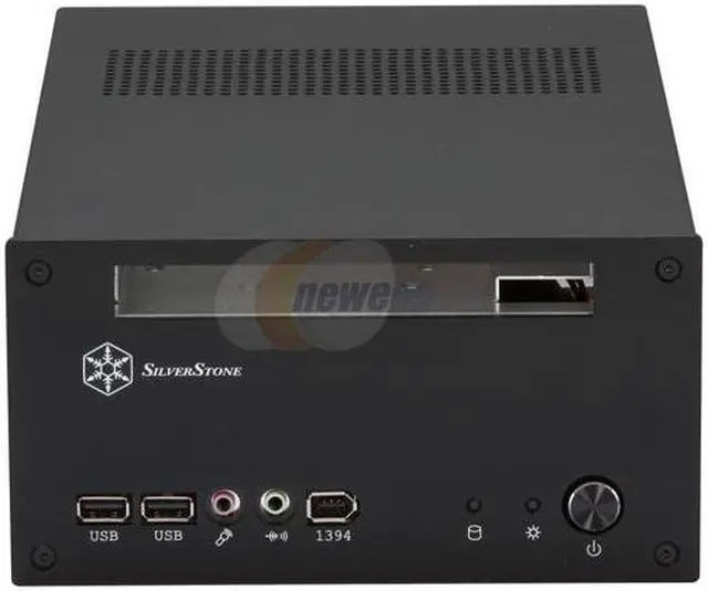 Alt view image 2 of 12 - SILVERSTONE Black Aluminum Lascala Series LC12B Mini-ITX Media Center / HTPC Case