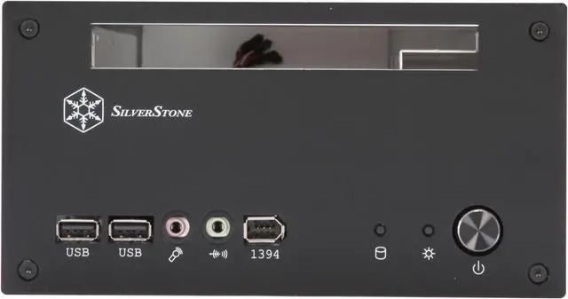 Alt view image 4 of 12 - SILVERSTONE Black Aluminum Lascala Series LC12B Mini-ITX Media Center / HTPC Case