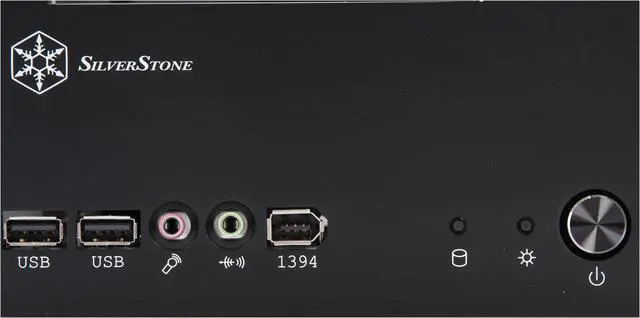 Alt view image 5 of 12 - SILVERSTONE Black Aluminum Lascala Series LC12B Mini-ITX Media Center / HTPC Case