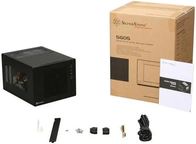 Alt view image 8 of 8 - SilverStone Sugo SG05-B Black SECC / Plastic Mini-ITX Desktop Computer Case SFX 300W 80Plus Power Supply
