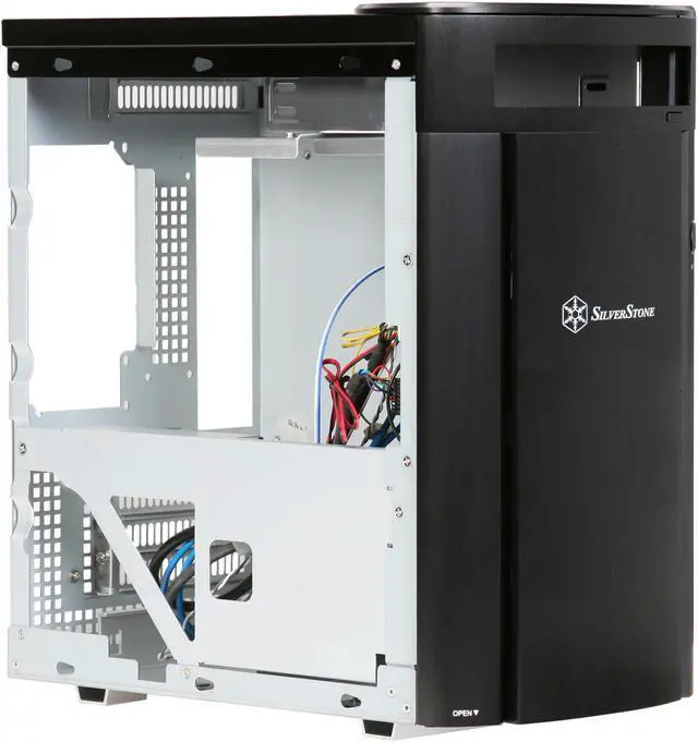 Alt view image 7 of 9 - SilverStone Sugo Series SG04B Black Aluminum / SECC Micro ATX Mini Tower Computer Case