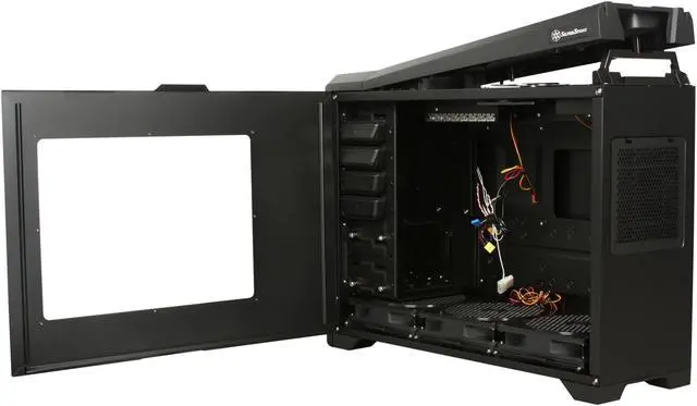 Alt view image 5 of 10 - SilverStone RAVEN RV02-BW Matte black 0.8mm Steel ATX Full Tower Computer Case