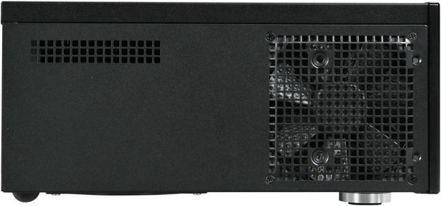 Alt view image 3 of 7 - SILVERSTONE Black 8.0mm aluminum front panel, 0.8mm SECC body GRANDIA GD04B Micro ATX Media Center / HTPC Case