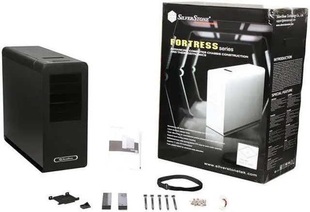 Alt view image 10 of 10 - SilverStone Fortress Series FT02B-W Black Aluminum / Steel Computer Case