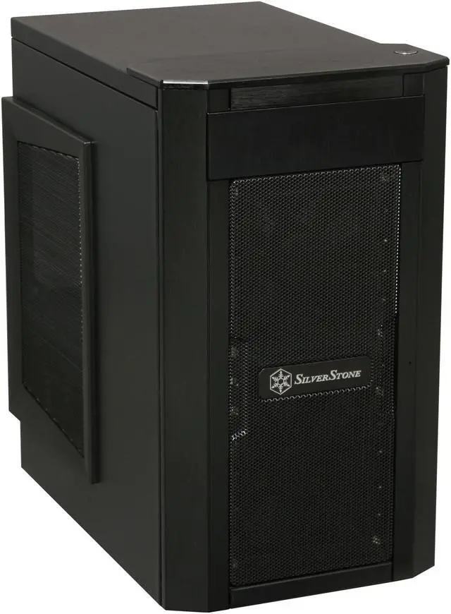 Main image of SilverStone Sugo SG03B-F Black Aluminum / 0.8mm steel Micro ATX Mini Tower Computer Case