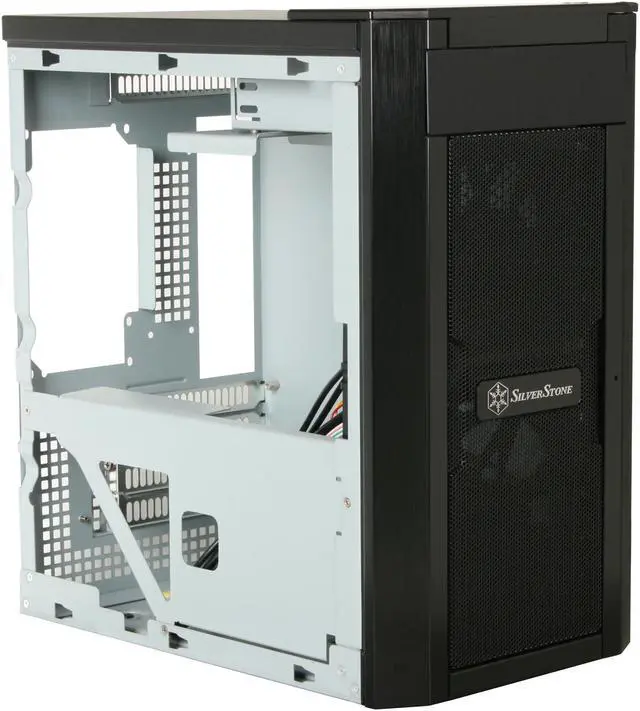 Alt view image 7 of 9 - SilverStone Sugo SG03B-F Black Aluminum / 0.8mm steel Micro ATX Mini Tower Computer Case