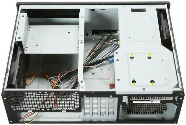 Alt view image 5 of 7 - SILVERSTONE Black Aluminum / 0.8mm SECC Grandia Series GD05B micro-ATX / Mini-DTX / Mini-ITX MB, 1x5.25", 2x3.5"+1x2.5"HDD or 1x3.5"+2x2.5"HDD, 3x120mm golf bladed fan, 11" expansion card capable HTPC Case