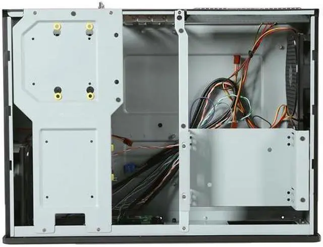 Alt view image 6 of 7 - SILVERSTONE Black Aluminum / 0.8mm SECC Grandia Series GD05B micro-ATX / Mini-DTX / Mini-ITX MB, 1x5.25", 2x3.5"+1x2.5"HDD or 1x3.5"+2x2.5"HDD, 3x120mm golf bladed fan, 11" expansion card capable HTPC Case