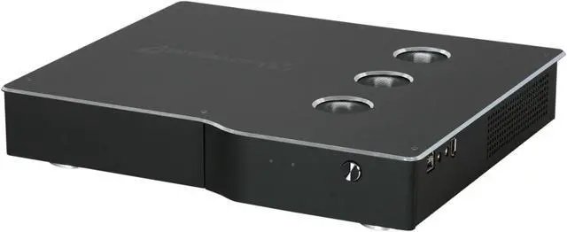 Main image of SilverStone Lascala Series LC09B-ITV Black Aluminum / Steel Mini-ITX Desktop Computer Case Fanless 60W (80W peak) DC/DC board & AC adapter Power Supply