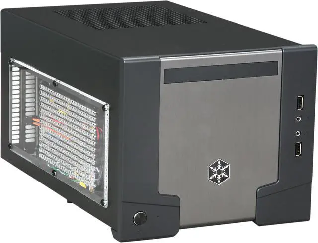 Main image of SilverStone Sugo Series SG07-BW Black Aluminum / SECC Mini-ITX Desktop Computer Case 600W 80+ Bronze Certified / Single +12V rail Power Supply