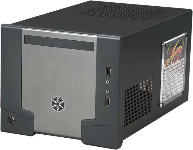 Alt view image 3 of 10 - SilverStone Sugo Series SG07-BW Black Aluminum / SECC Mini-ITX Desktop Computer Case 600W 80+ Bronze Certified / Single +12V rail Power Supply