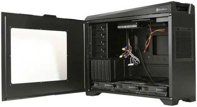 Alt view image 5 of 8 - SilverStone RAVEN RV02B-EW Matte black reinforced plastic outer shell, 0.8mm Steel body ATX Full Tower Computer Case