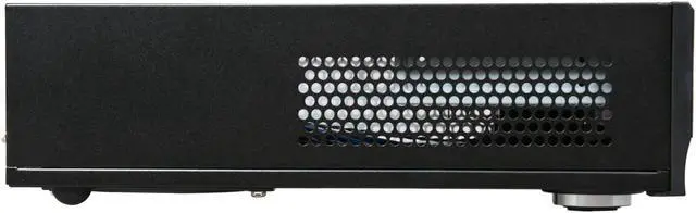 Alt view image 3 of 6 - SILVERSTONE Black Aluminum skin reinforced plastic front panel, 0.8mm SECC body MILO Series ML03B Micro ATX Media Center / HTPC Case
