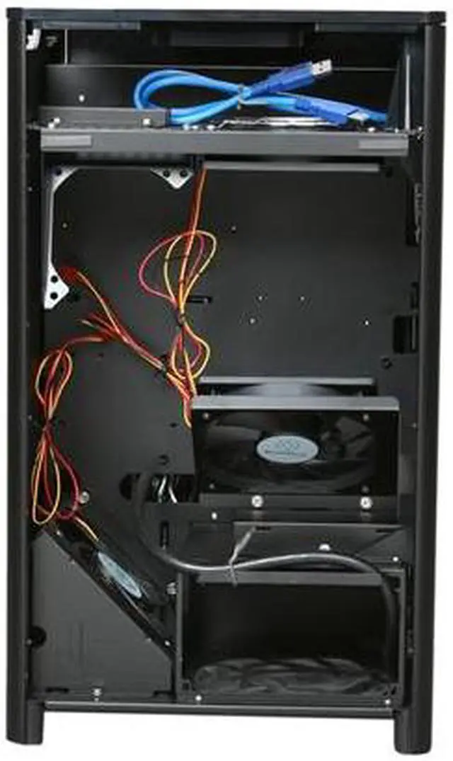 Alt view image 7 of 10 - SilverStone Fortress Series FT03B Black Aluminum / Steel Micro ATX Mini Tower Computer Case