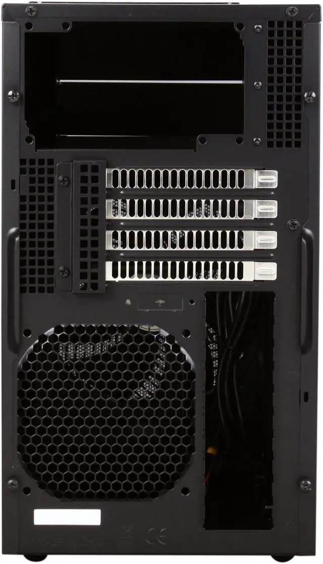 Alt view image 8 of 9 - SilverStone Temjin Series TJ08B-E Black Aluminum front panel, steel body Micro ATX Mini Tower Computer Case