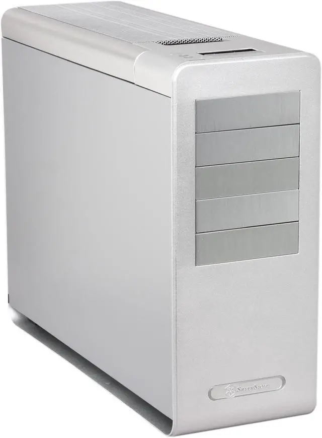 Main image of SilverStone Fortress Series FT02S-W Silver Aluminum / Steel ATX Mid Tower Computer Case