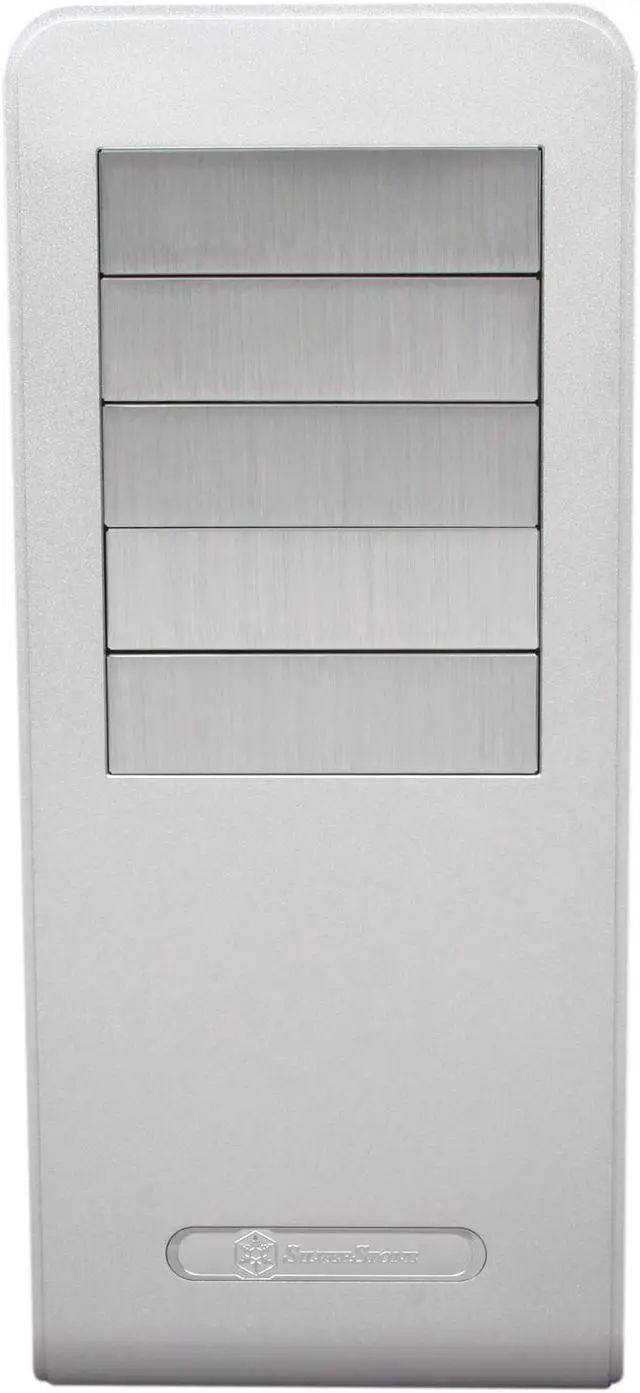 Alt view image 2 of 10 - SilverStone Fortress Series FT02S-W Silver Aluminum / Steel ATX Mid Tower Computer Case