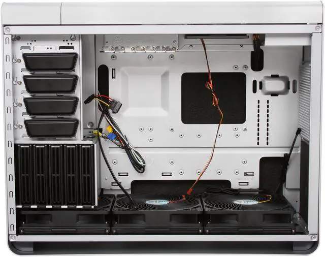Alt view image 6 of 10 - SilverStone Fortress Series FT02S-W Silver Aluminum / Steel ATX Mid Tower Computer Case