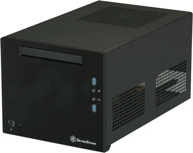 Main image of SILVERSTONE Sugo Series SST-SG08B Black Aluminum Mini-ITX Desktop Computer Case 600W 80+ Bronze Certified / Single +12V rail Power Supply