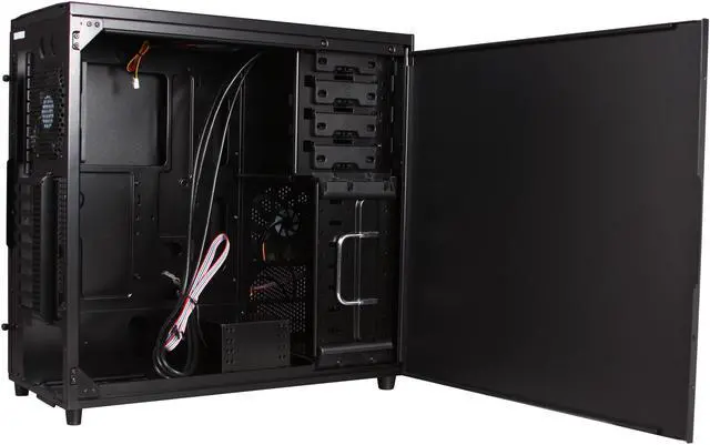Alt view image 6 of 10 - SilverStone Temjin Series SST-TJ04B-E Black Aluminum front panel, steel body ATX Mid Tower Computer Case