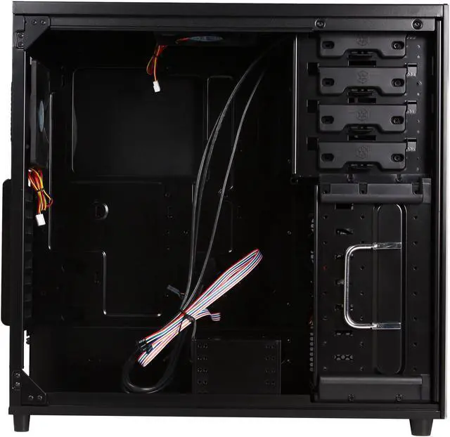 Alt view image 7 of 10 - SilverStone Temjin Series SST-TJ04B-E Black Aluminum front panel, steel body ATX Mid Tower Computer Case