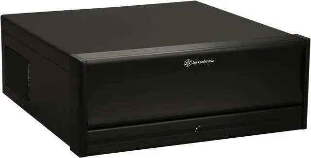 Main image of SILVERSTONE Black Aluminum / Steel Lascala Series SST-LC13B-E-USB3.0 ATX Media Center / HTPC Case