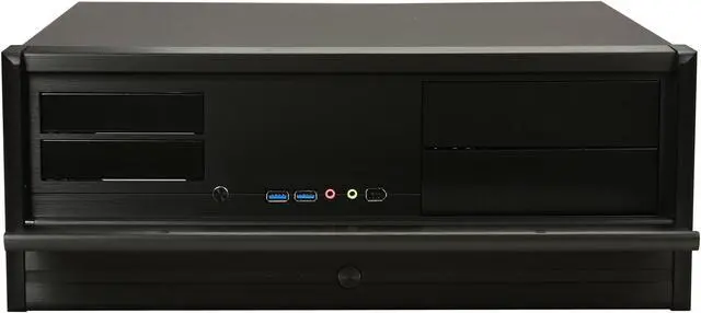 Alt view image 2 of 7 - SILVERSTONE Black Aluminum / Steel Lascala Series SST-LC13B-E-USB3.0 ATX Media Center / HTPC Case