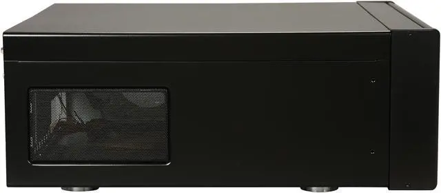 Alt view image 3 of 7 - SILVERSTONE Black Aluminum / Steel Lascala Series SST-LC13B-E-USB3.0 ATX Media Center / HTPC Case