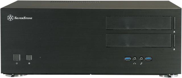 SILVERSTONE Black Aluminum / Steel Grandia Series SST-GD08B ATX Media  Center / HTPC Case