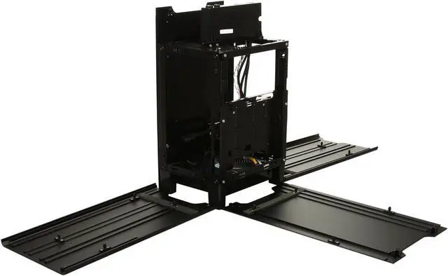 Alt view image 4 of 9 - SILVERSTONE Black Aluminum / Steel Fortress Series SST-FT03B-MINI Mini ITX Media Center / HTPC Case