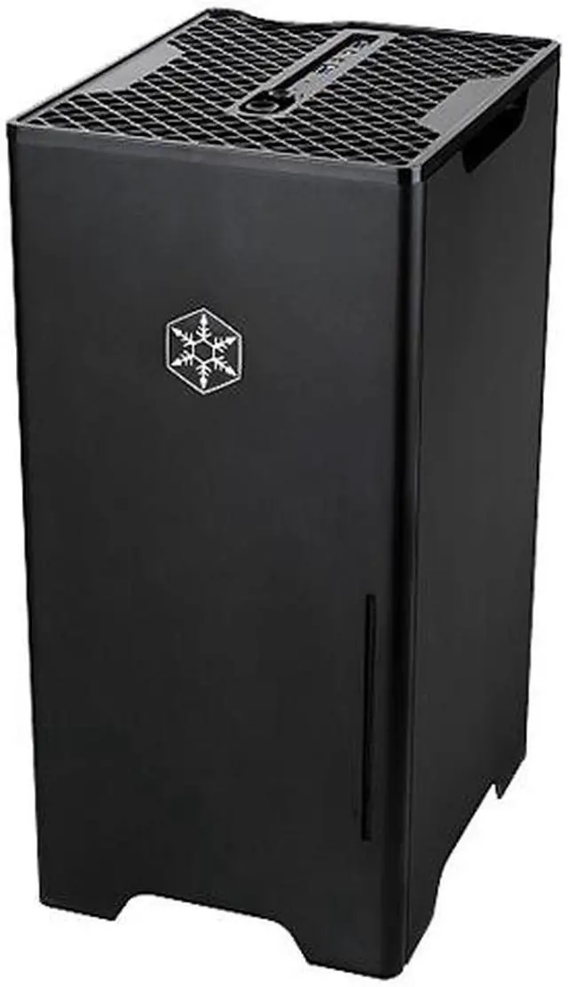 Alt view image 9 of 9 - SILVERSTONE Black Aluminum / Steel Fortress Series SST-FT03B-MINI Mini ITX Media Center / HTPC Case