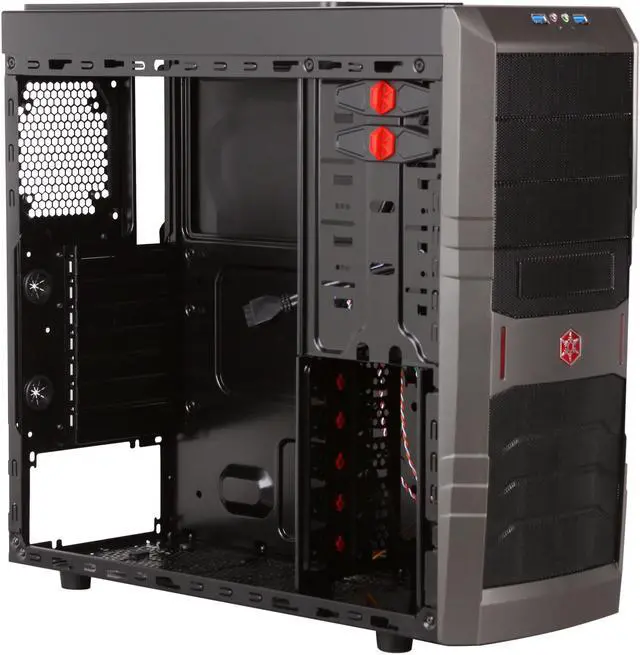 Alt view image 7 of 9 - SilverStone SST-RL01B-USB 3.0 Black Steel / Plastic ATX Mid Tower Computer Case