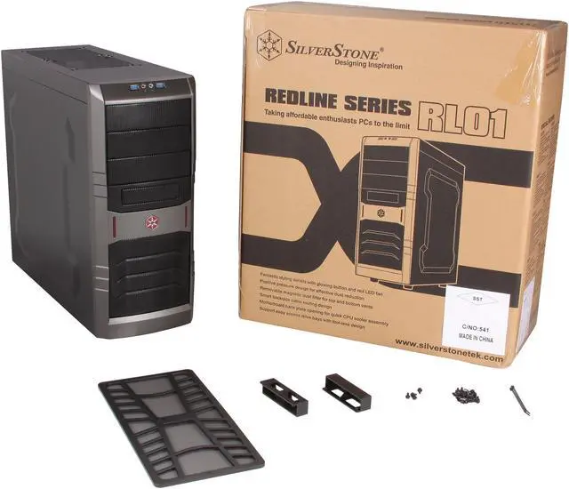 Alt view image 9 of 9 - SilverStone SST-RL01B-USB 3.0 Black Steel / Plastic ATX Mid Tower Computer Case